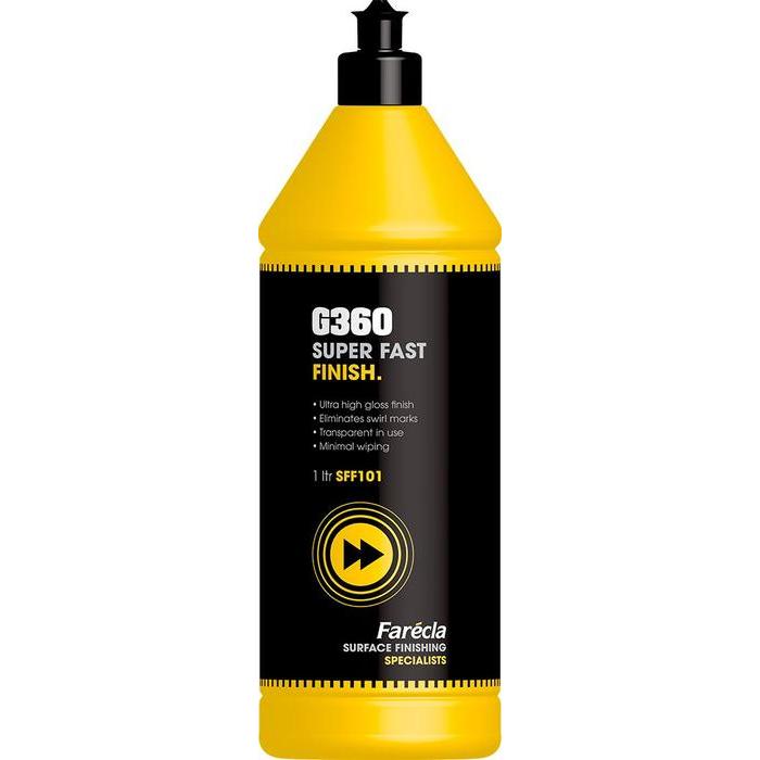 SFF101 - Liquide de finition G360 spécial voitures foncées super rapide 1L - FARECLA