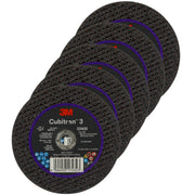 33459 - 5 roues à découper et à meuler 3M 100 x 1 x 9.53 mm