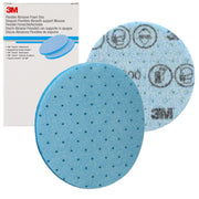 20 flexibla sliprondeller 3M med skumunderlag - diameter 77mm