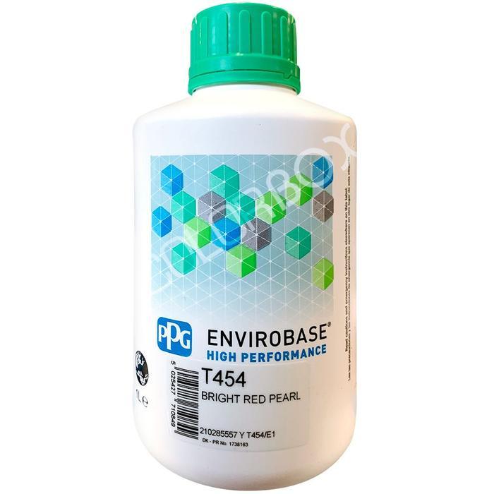 T454 - Peinture carrosserie PPG Envirobase High Performance Bright Red Pearl 1L - PPG