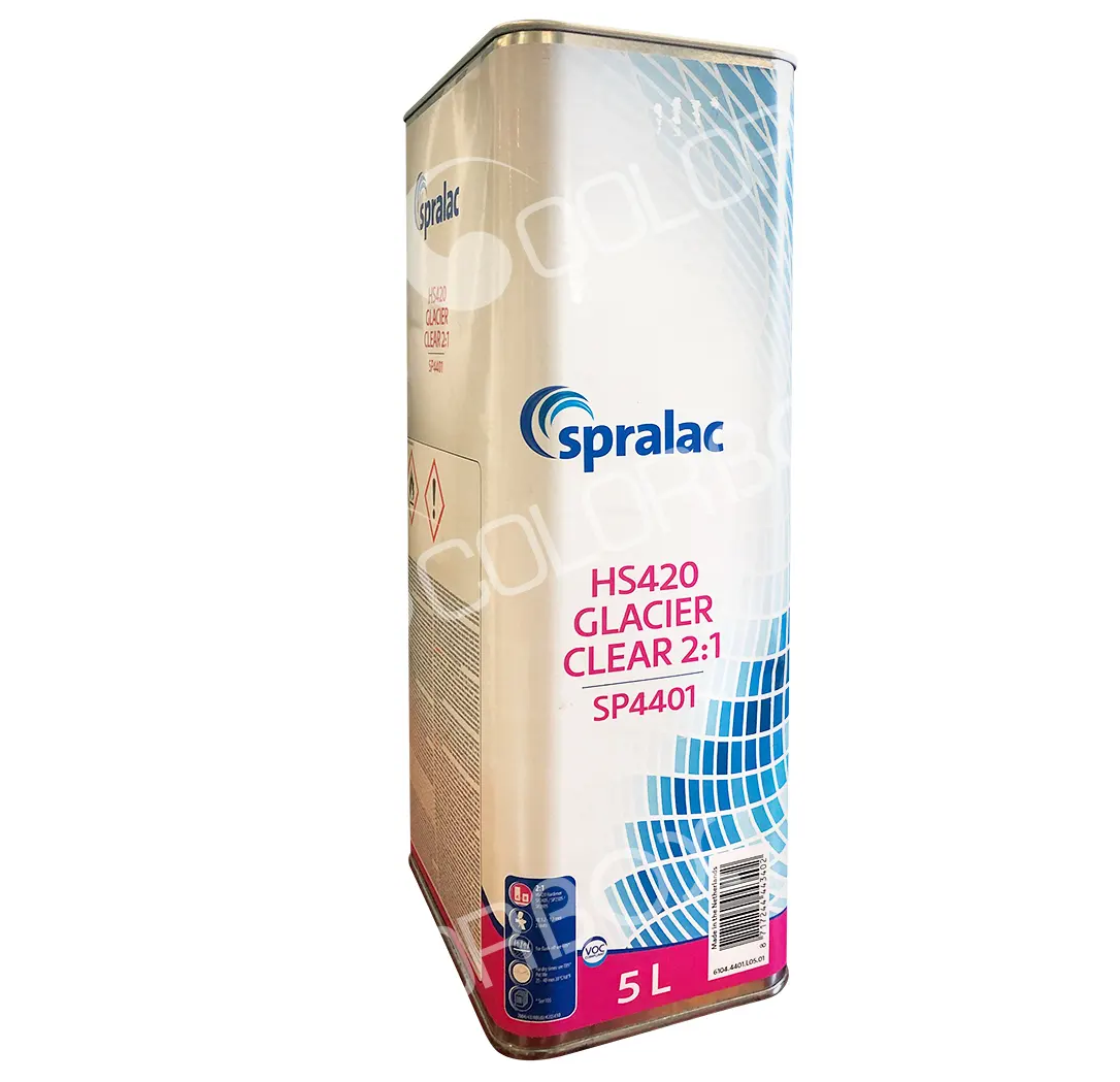 SP4401 - Vernis carrosserie SPRALAC, DEBEER HS420 Glacier Clear 5L - SPRALAC