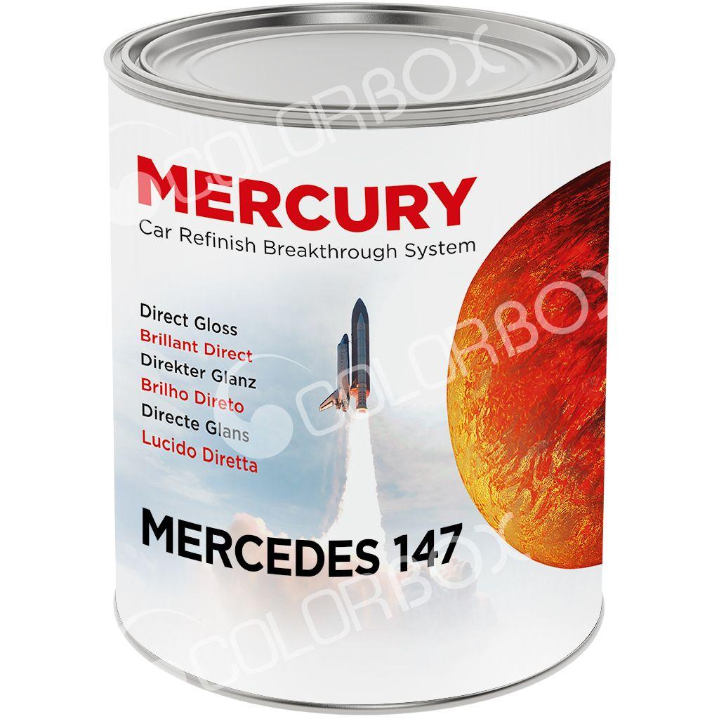 MERCEDES_147 -  Solvant MERCURY 2K 1L Colorimétrie compatible 95% parc auto Blanc 1L - MERCURY