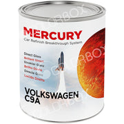 VOLKSWAGEN_C9A - Blanc solvant 2K MERCURY  Colorimétrie compatible 95% parc auto 1L - MERCURY
