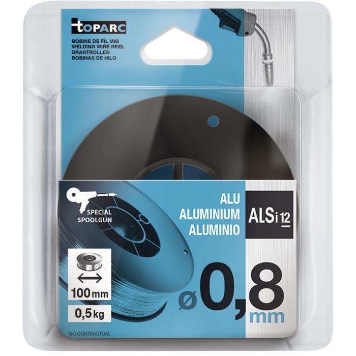 086678 - Fil mig alu AIsi12 Ø0.8mm 0.5KG ER 51 21 R3 / ER 4047 - GYS