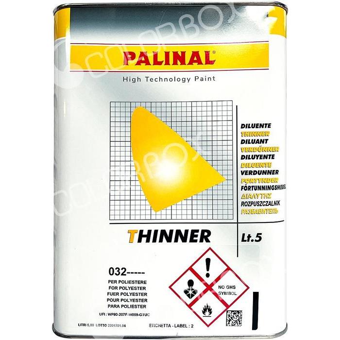 Diluant PALINAL pour apprêt polyester 5L - PALINAL