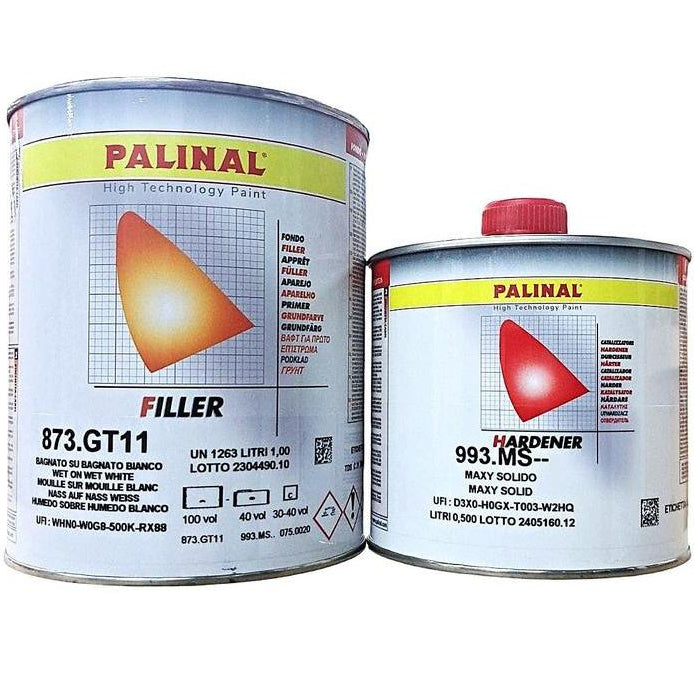 KIT_MOUILLE_BLANC - Primer mouillé/mouillé blanc 873GT11 1L + Durcisseur stand. 993MS 0.5L - PALINAL