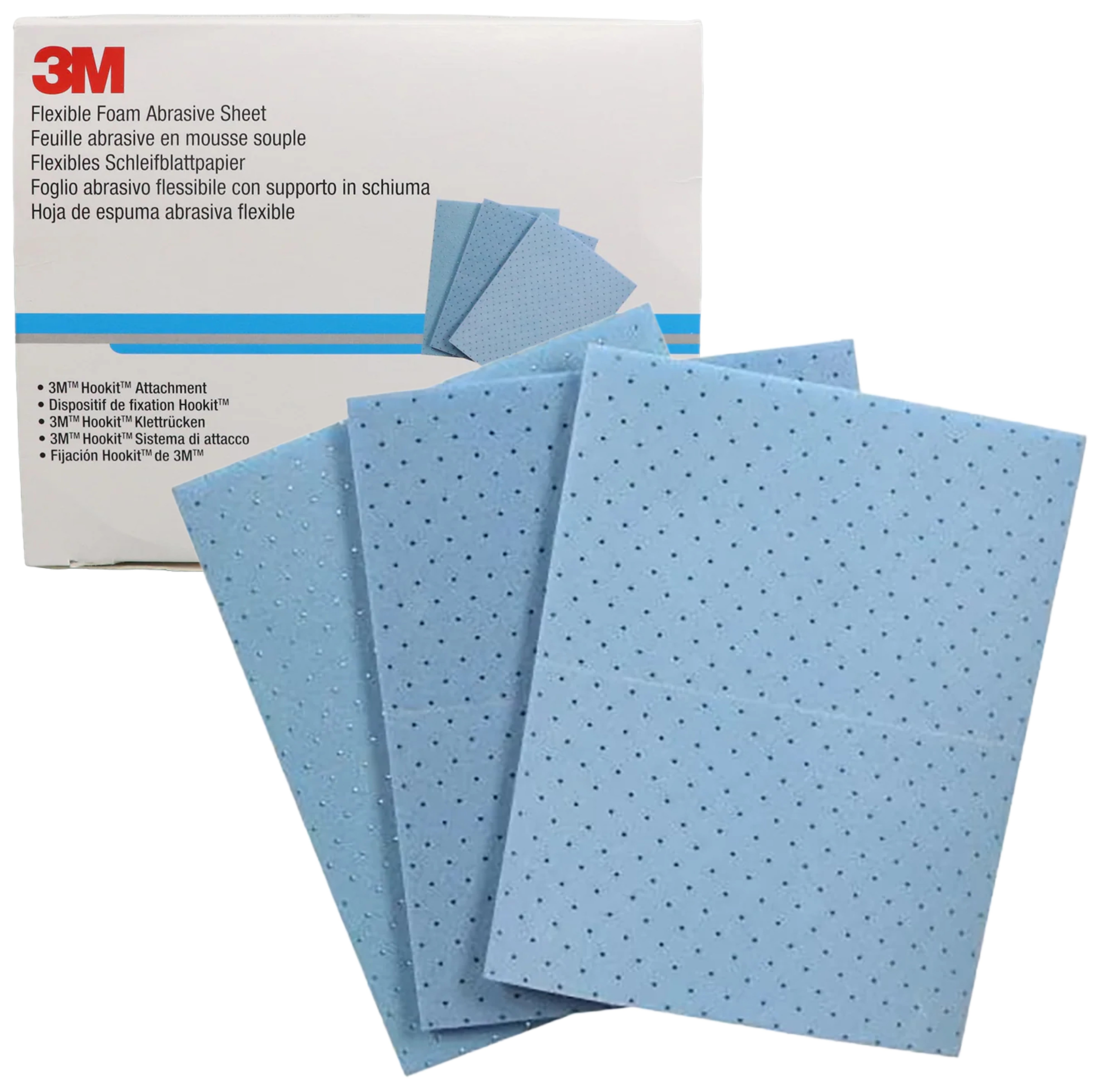 3M 10 flexibla slipark på skum 3M 139 x 172mm