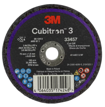 33457 - 5 Trennscheiben Cubitron 3M 75 x 1.6 x 9.53mm