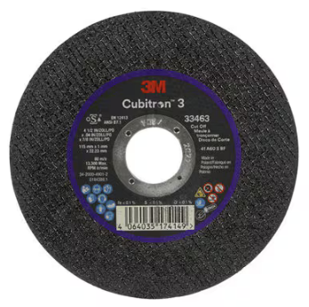 33463 - 5 roues à découper et à meuler 3M 115 x 1 x 22.23 mm