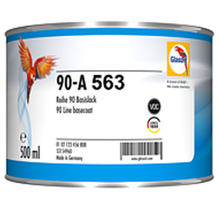 90A563 - Peinture carrosserie GLASURIT Mid Blue 0.5L - GLASURIT