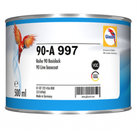 90A997 - Peinture carrosserie GLASURIT Black/Blue 0.5L - GLASURIT