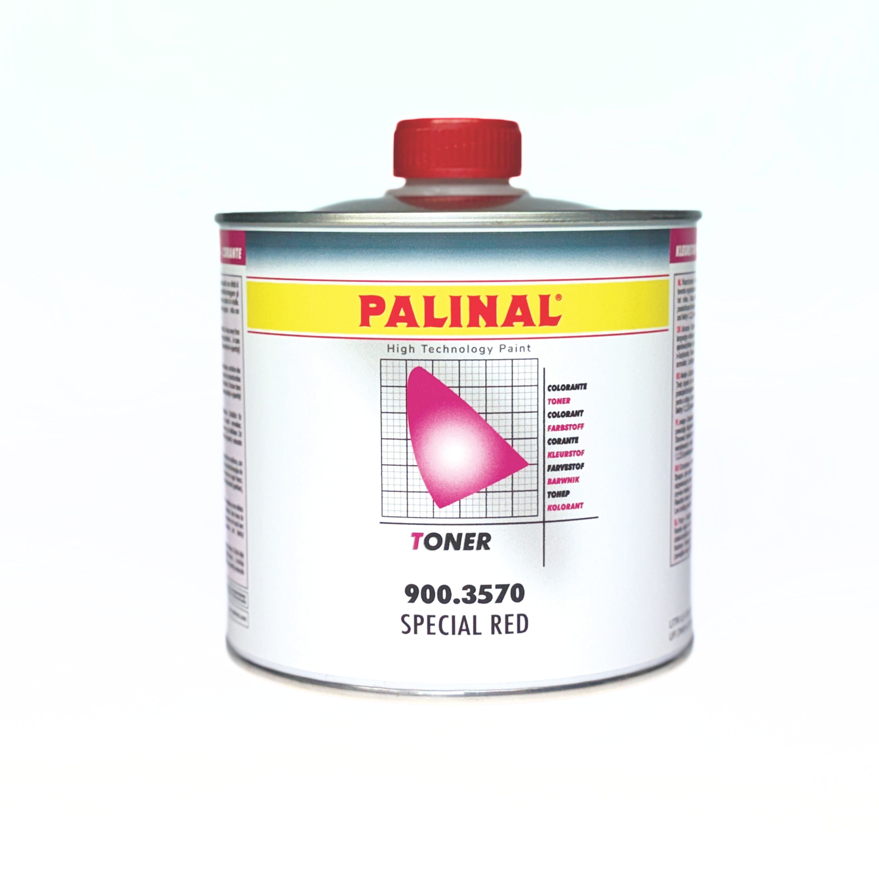 900.3570 - Encre PALINAL candy rouge spécial pour vernis 0.25L - PALINAL