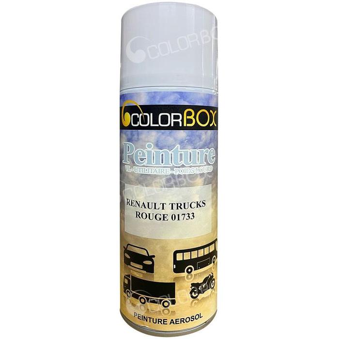 RENAULT01733 - Peinture carrosserie Rouge aérosol Renault Trucks 400ml - COLORBOX