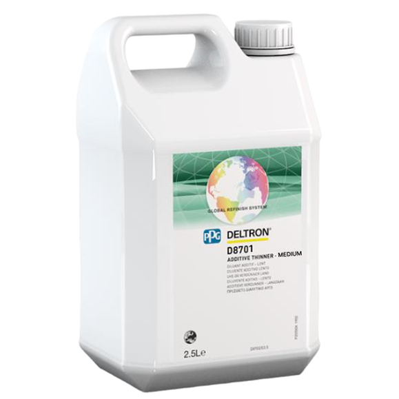 D8701 - Diluant PPG additif standard pour brillant direct D60xx 2.5L - PPG