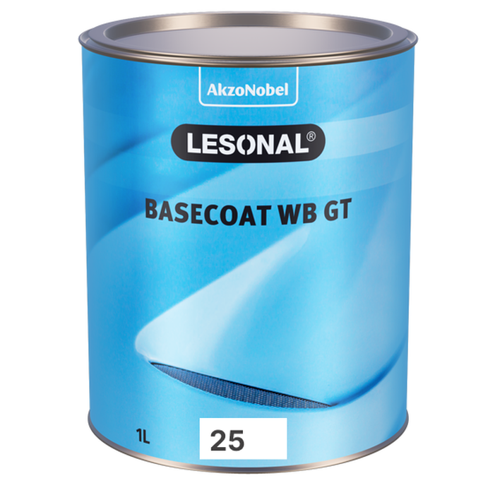 25WB - Peinture carrosserie LESONAL Noir profond 1L - LESONAL