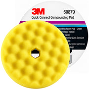 50879 - 3M yellow convoluted polishing foam easy mount - diameter 150mm