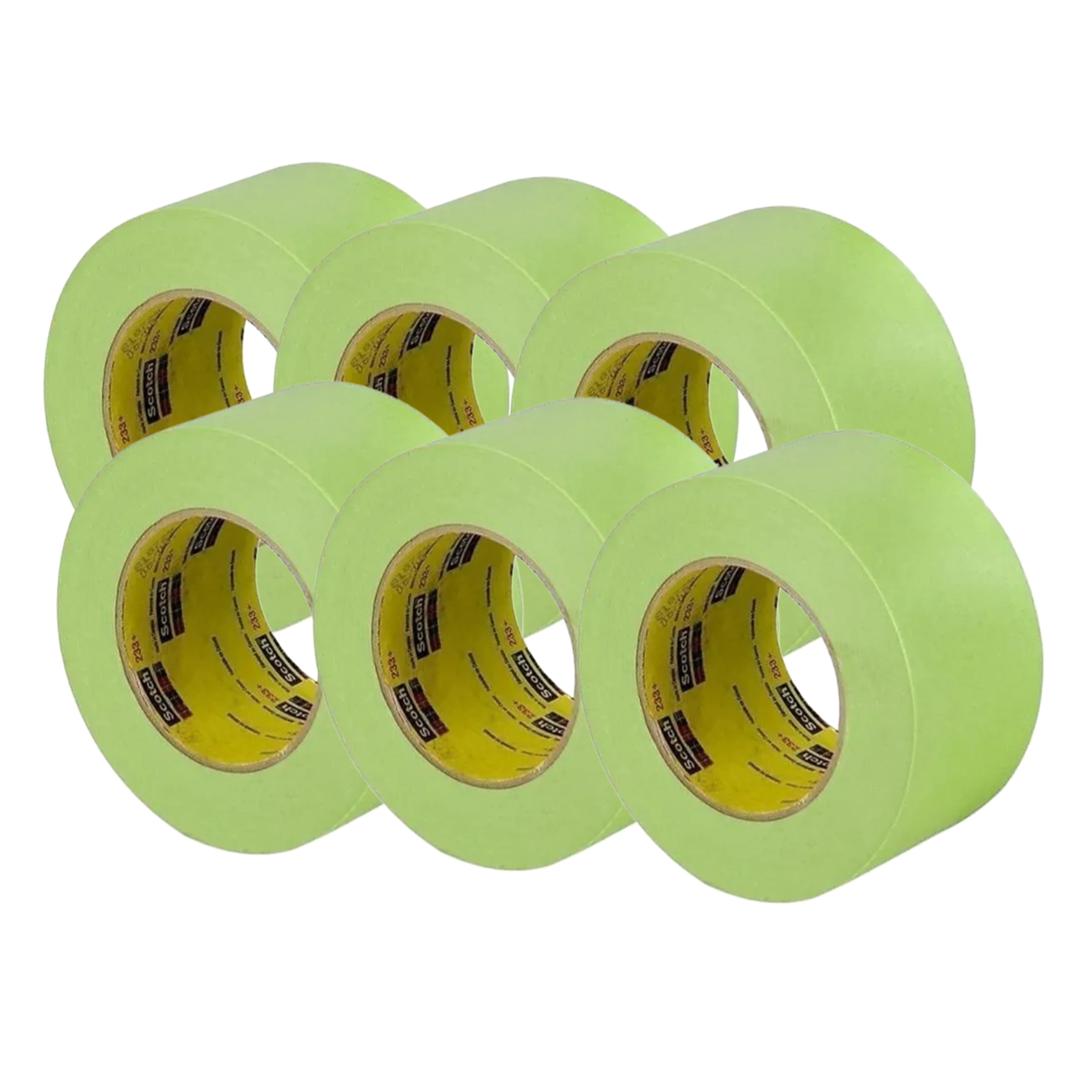 50980 - 6 rullar maskeringstejp 3M grön storlek TIRO 36mmx50m