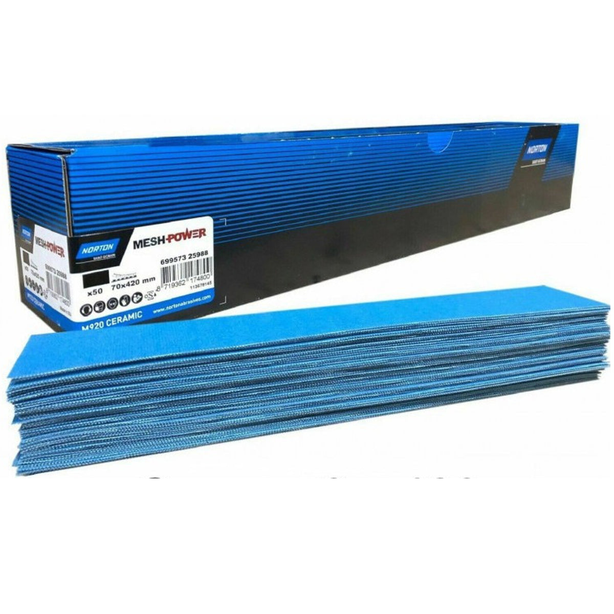 50 coupes céramique Norton MESH POWER diamètre 70x420mm