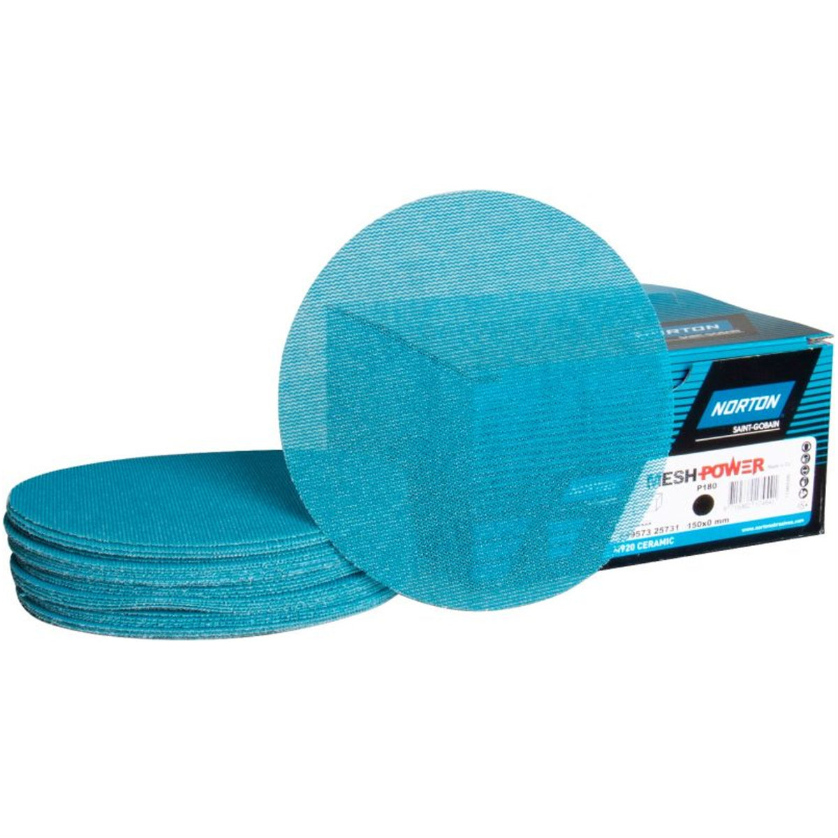 50 disques céramique Norton aspiration poussière extra diamètre 150mm