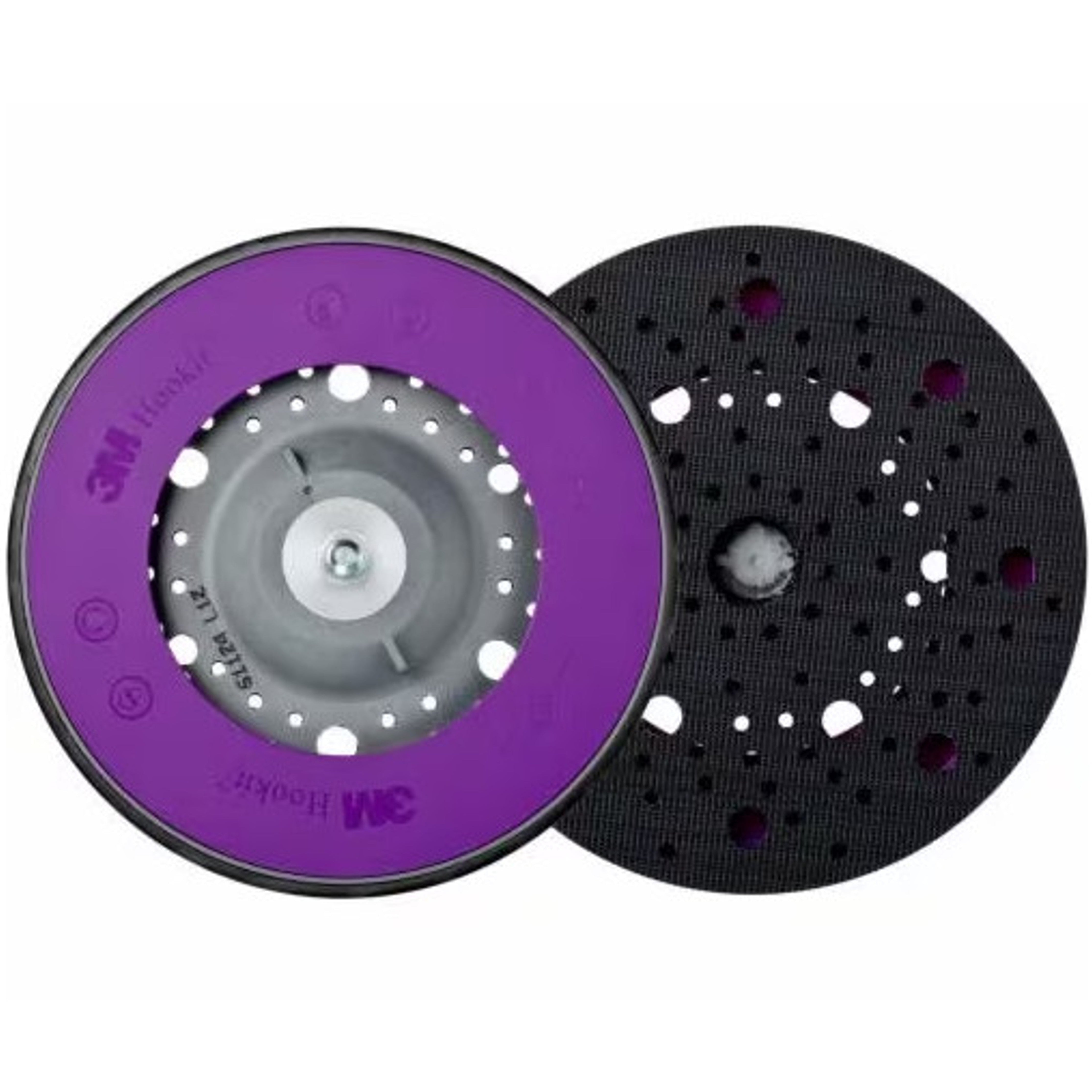 51124 - Weicher Stützteller Durchmesser 150mm für Schleifmaschine 15 Löcher 5/16 UNF schwarz