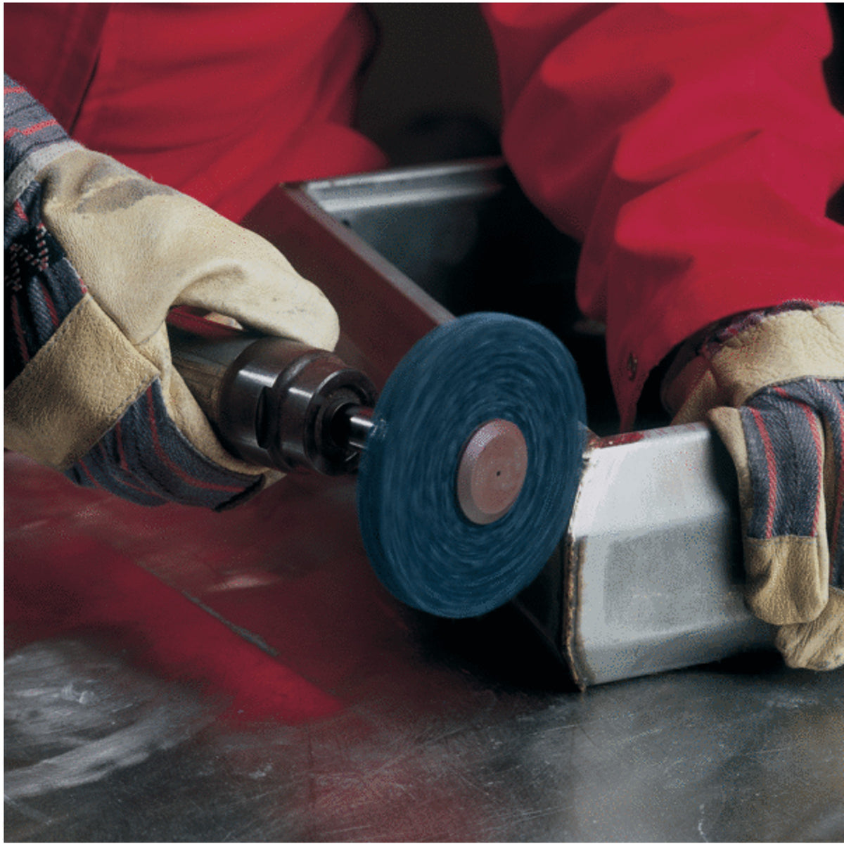 51924 - 10 3M paarse XT ZS stripwielen op stift 6mm diameter 100mm x13mm