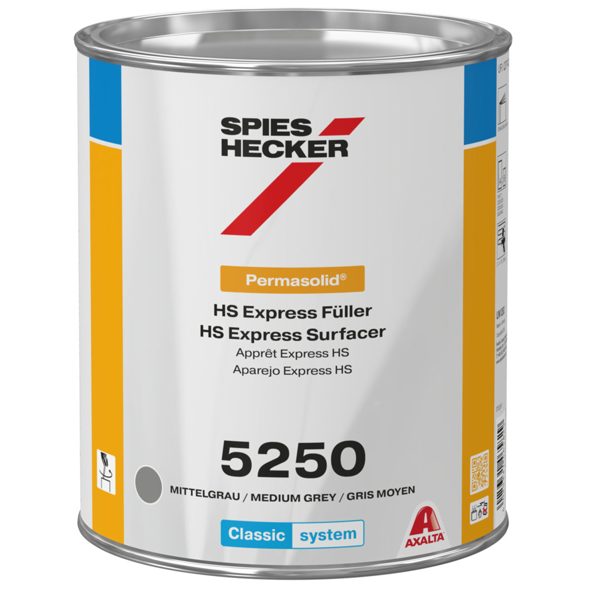 5250MG - SPIES HECKER Express Surfacer HS Medium Grå 3.5L