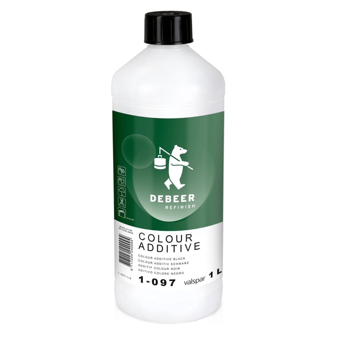 1-097 - Additif DEBEER colorant noir 1L pour ligne 500 - DEBEER
