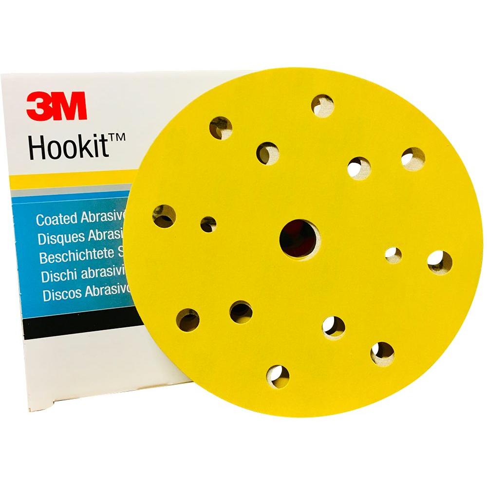 00912 - 50 Schleifscheiben Gold Hookit 255P - P500 Durchmesser 76mm