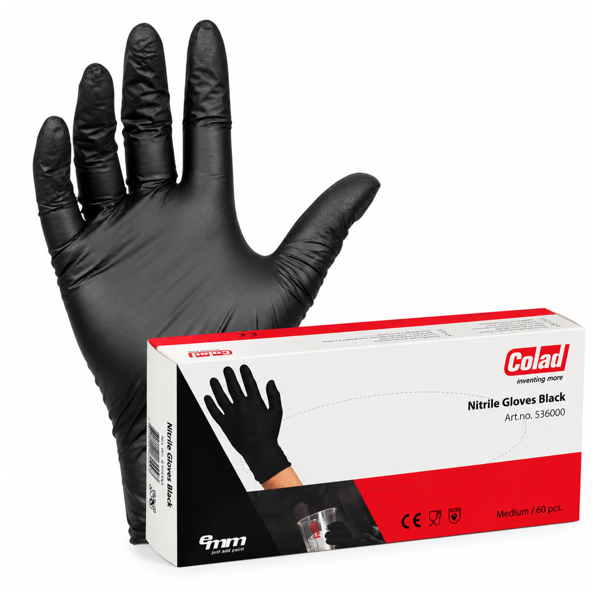 60 COLAD handschoenen van zwart nitril