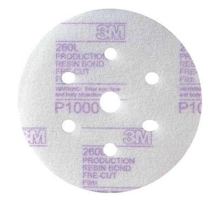 50 disques 3M micro-abrasif 260L 7 trous diamètre 150mm - 3M