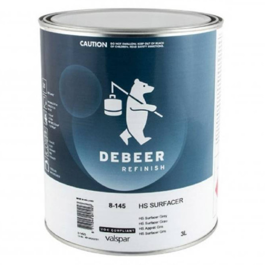 8-145 - Apprêt DEBEER gris moyen garnissant 3L - DEBEER