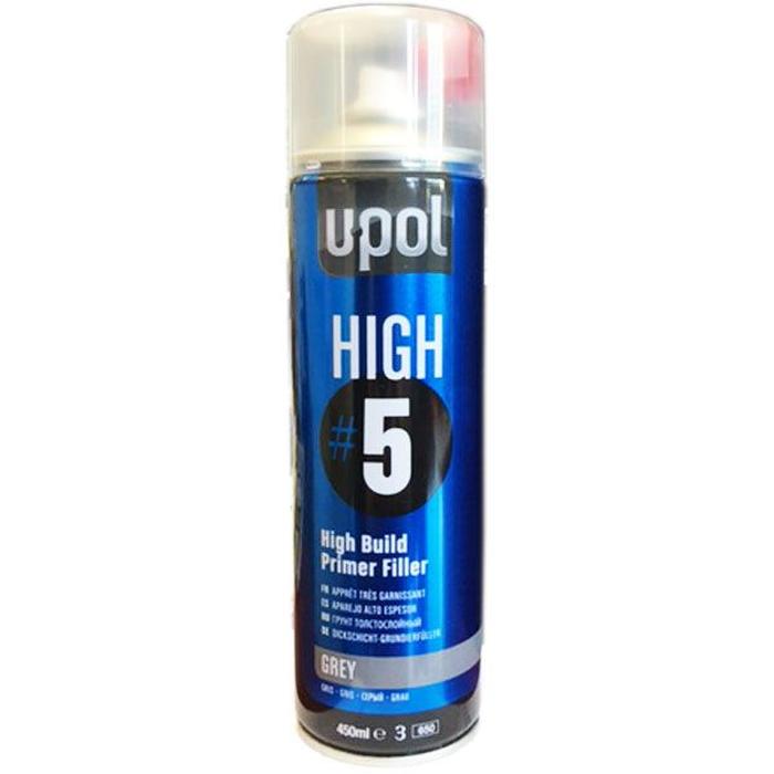 HIGHG/AL - Primer UPOL Aérosol gris apprêt garnissant 450ml - UPOL