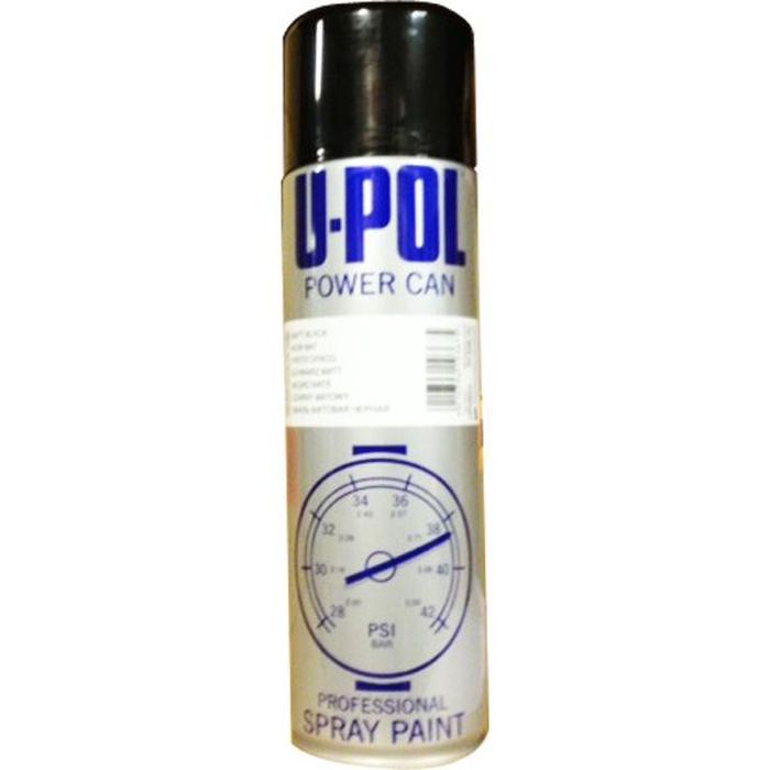 PCMB/AL - Peinture carrosserie UPOL noir Mat aérosol Power Can 500ml - UPOL