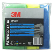 60668 - 3 Mikrofasertücher 3M gelb blau grün