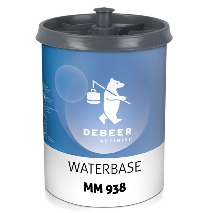 938 - Peinture Hydro DEBEER Rouge brillant 1L - DEBEER