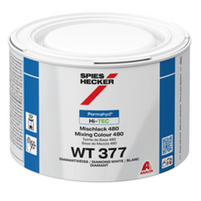 WT377 - Peinture carrosserie SPIES HI TEC Blanc diamant 0.5L - SPIES HECKER