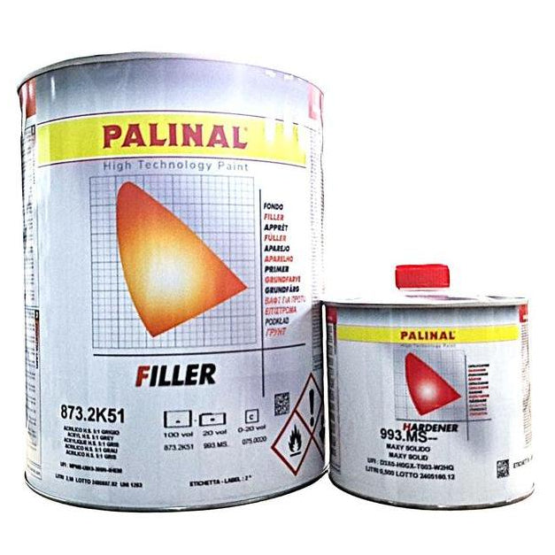 KIT_873_GRIS_CLAIR - Primer charge gris clair 8732K51 2.5L + Durcisseur standard 993MS 0.5L - PALINAL