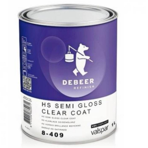 8-409 - Vernis carrosserie DEBEERR HS semi gloss 1L - DEBEER