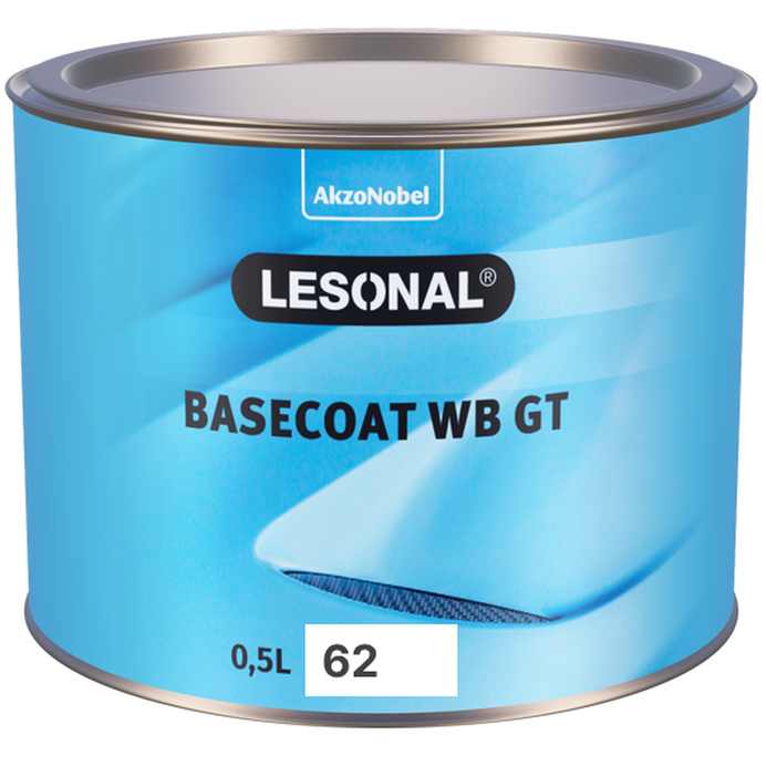 62WB - Peinture carrosserie LESONAL Jaune vif 0.5L - LESONAL