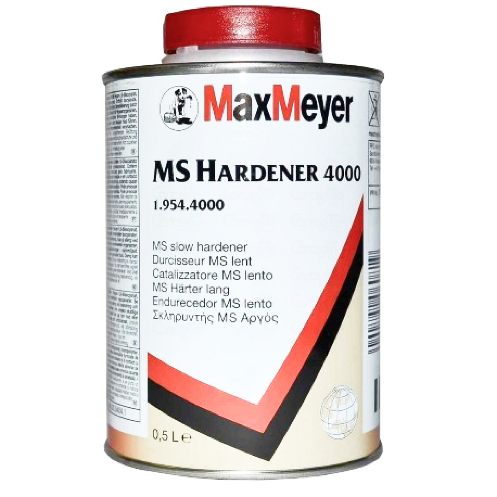 MS4000/0.5 - Durcisseur MAX MEYER lent 0.5L pour apprêt MULTIPRIME et vernis MAT/SATIN - MAX MEYER