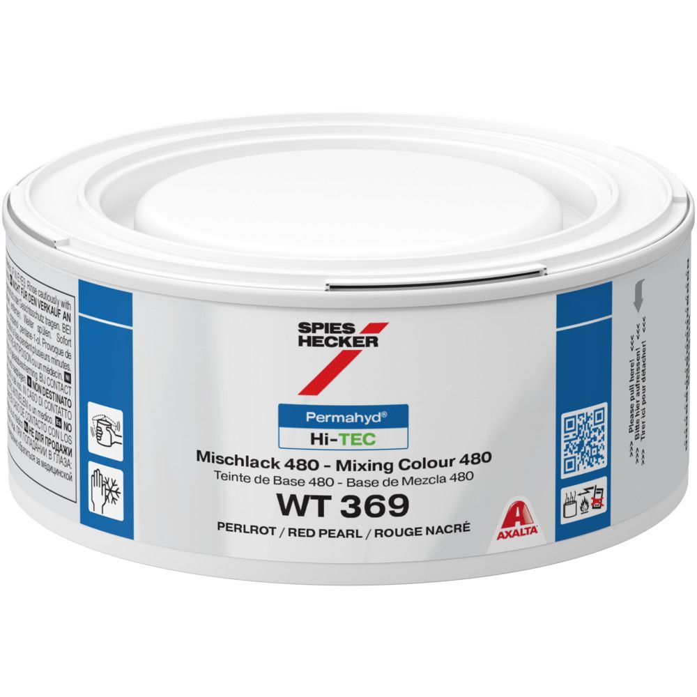 WT369 -Peinture carrosserie SPIES HI TEC Perle rouge 0.25L - SPIES HI TEC