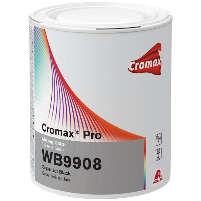WB9908 - Peinture carrosserie CROMAX PRO Super noir de jais 1L - CROMAX PRO