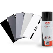 KIT_PLAQ_BL - 250 plaquettes COLAD-test blanc + vernis 9300 400ml - COLAD