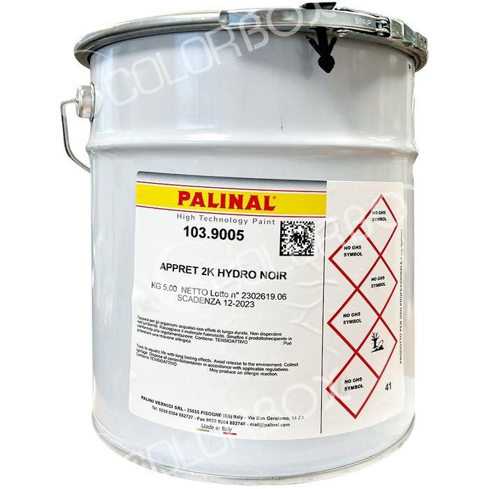 10390055 - Primer de charge PALINAL Noir RAL9005 2K hydro 5kg - PALINAL