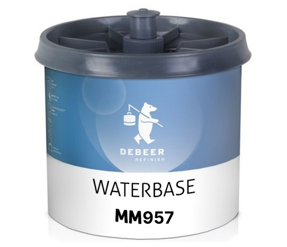 957 - Peinture Hydro DEBEER Rouge transparent 0,5L - DEBEER