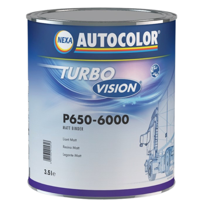 P650-6000 - Peinture carrosserie AUTOCOLOR Turbo Vision liant mat 5L - NEXA AUTOCOLOR