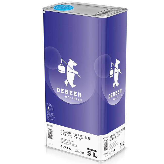 8-714 - Vernis carrosserie DEBEER, DEBEER suprême HS420 5L - DEBEER