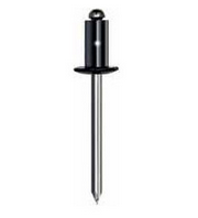 4077 - Rivets alu noir porte & carrosserie diamètre 6,4×12 mm - RESTAGRAF