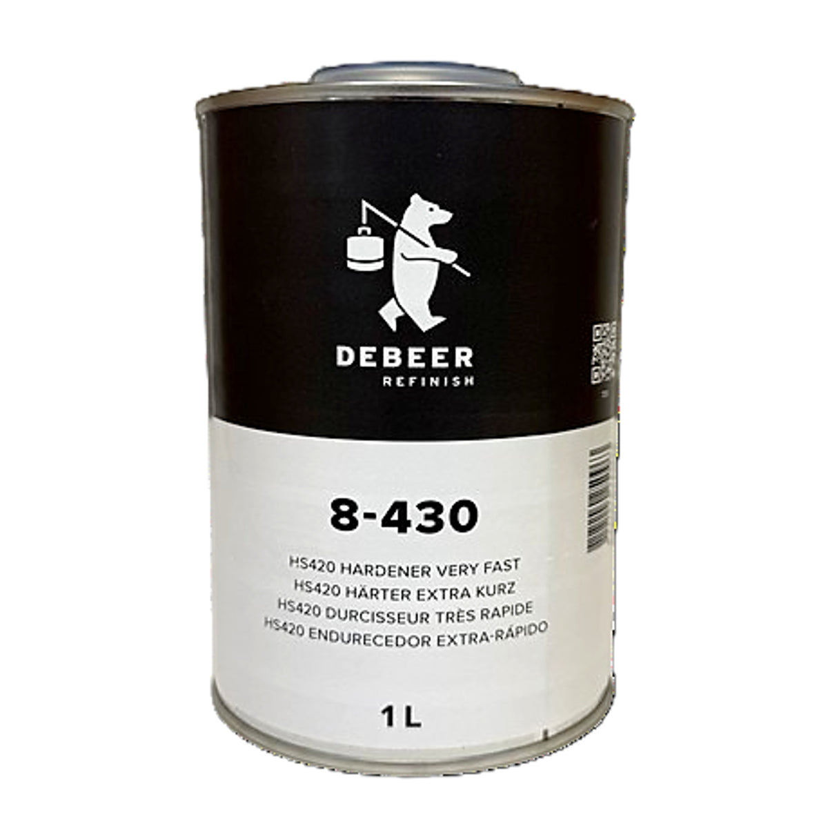 8-430 - Härter DEBEER Sehr schnell HS420 1L für Klarlack 8-714 und 8-615