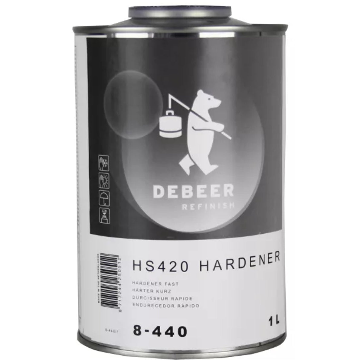 8-440 - Durcisseur DEBEER rapide HS420 1L pour vernis 8-714 et 8-615